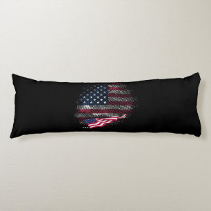 Coussins Longs Drapeau USA