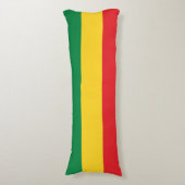 Coussins Longs Drapeau vert, or (jaune) et rouge (Devant (Vertical))