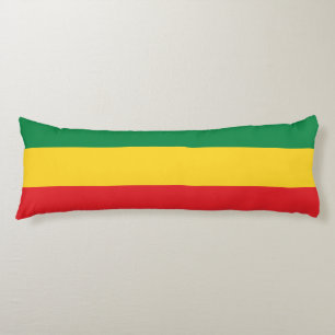 Coussins Longs Drapeau vert, or (jaune) et rouge