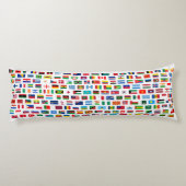 Coussins Longs Drapeaux mondiaux (Dos)