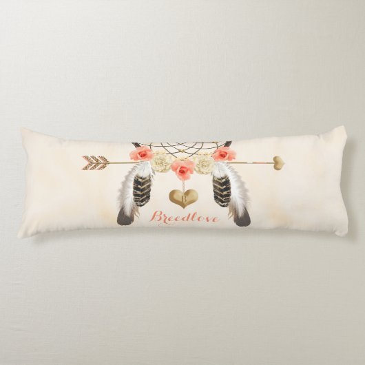 Coussins Longs Dreamcatcher Boho Chic Body Pillow Monogramme (Devant)