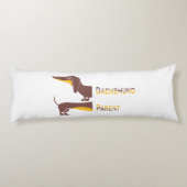 Coussins Longs Drôle mignon dachshund pour parent chien long (Dos)