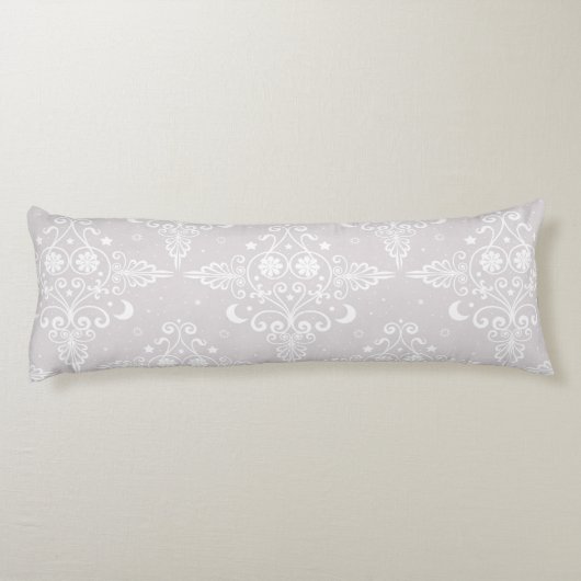 Coussins Longs Dusty Rose Celestial Damask Boho Motif (Dos)