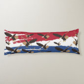 Coussins Longs Eagle Bird USA Patriotic American Flag (Dos)