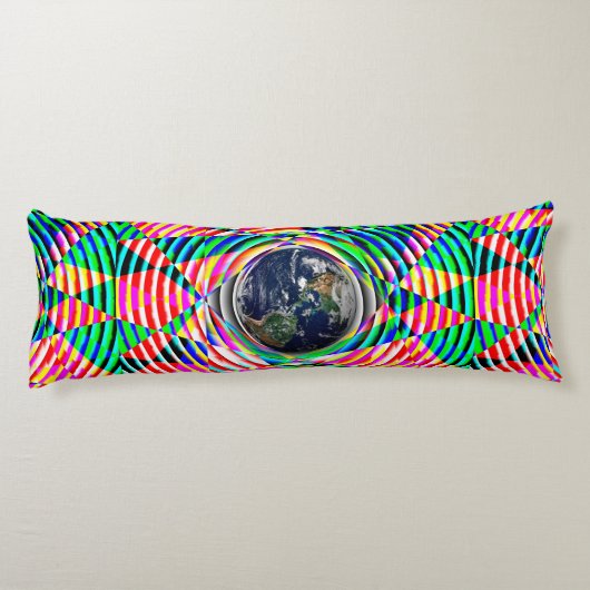 Coussins Longs Earth Vibes (V) par Kenneth Yoncich (Dos)