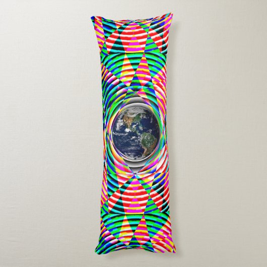 Coussins Longs Earth Vibes (V) par Kenneth Yoncich (Dos (Vertical))