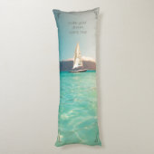 Coussins Longs Eau tropicale, voilier, rêve (Dos (Vertical))