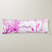 Coussins Longs Éclaboussure rose (Dos)