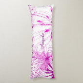 Coussins Longs Éclaboussure rose (Dos (Vertical))