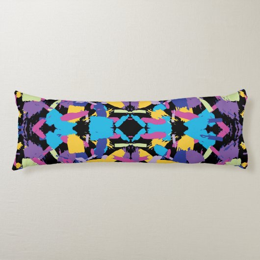 Coussins Longs Éclatement Vibrant : Aléatoire Couleurs (Devant)