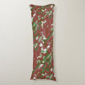 Coussins Longs Eclectique Mod Retro Motif de Noël géométrique (Devant (Vertical))
