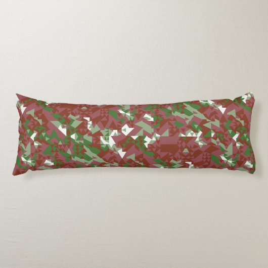 Coussins Longs Eclectique Mod Retro Motif de Noël géométrique (Devant)