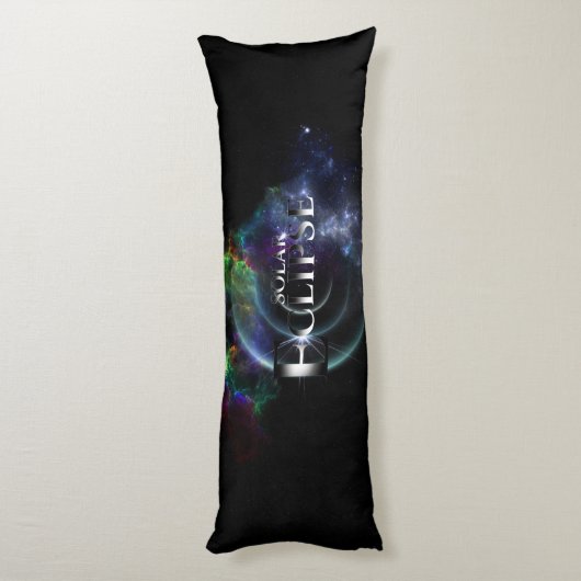 Coussins Longs Éclipse solaire Espace Art Fractal (Dos (Vertical))