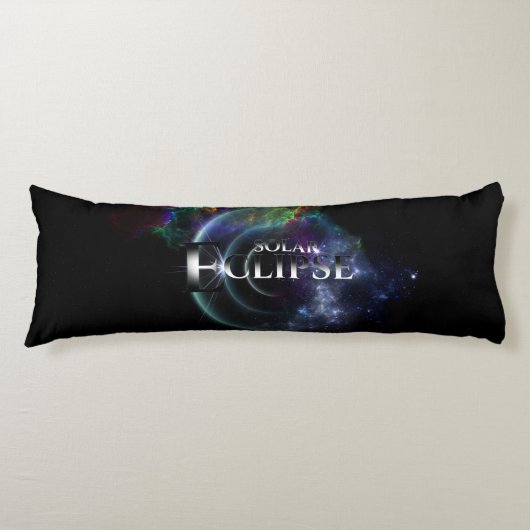 Coussins Longs Éclipse solaire Espace Art Fractal (Devant)