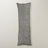 Coussins Longs Écorce Rustique Faux Gris Sec (Dos (Vertical))