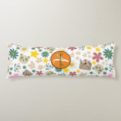 Coussins Longs Écriture initiale adorable de monogramme floral et (Devant)