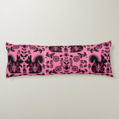 Coussins Longs Écureuil Nordic Scandinave Folk Art (Dos)