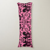 Coussins Longs Écureuil Nordic Scandinave Folk Art (Devant (Vertical))