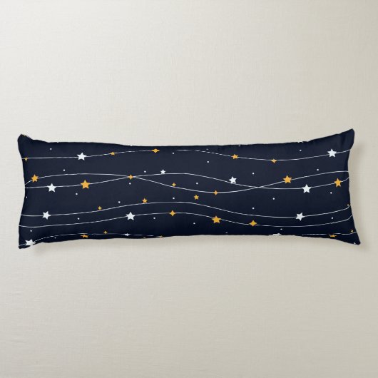 Coussins Longs Élégant Arrière - plan Spatial Avec Étoiles (Dos)
