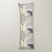 Coussins Longs Elegant Festive Feline Celebration (Dos (Vertical))