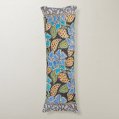 Coussins Longs Élégant Fleur Bleu Périwinkle Floral Classic (Devant (Vertical))