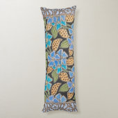 Coussins Longs Élégant Fleur Bleu Périwinkle Floral Classic (Dos (Vertical))