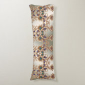 Coussins Longs Elegant Gold Jewel Flowers Body Pillow (devant Vertical)