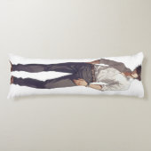 Coussins Longs Élégant homme d'Anime élégant (Devant)