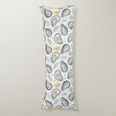 Coussins Longs Elegant Marine Oysters (Devant (Vertical))