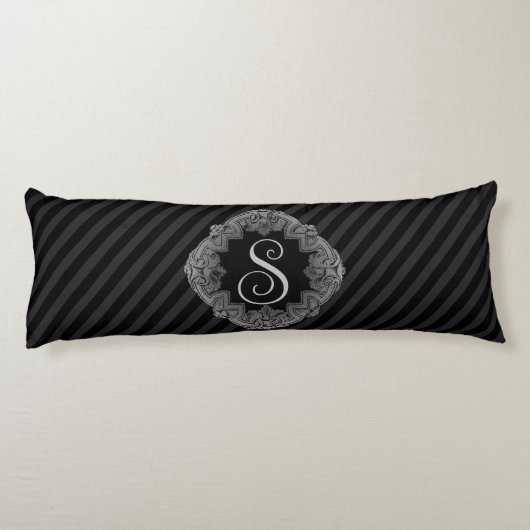 Coussins Longs Élégant, Monogramme Initial (Dos)