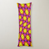 Coussins Longs Élégant Motif à fleurs orange (Dos (Vertical))