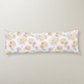 Coussins Longs Elégant motif floral pastel (Dos)