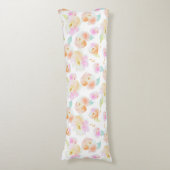 Coussins Longs Elégant motif floral pastel (Devant (Vertical))