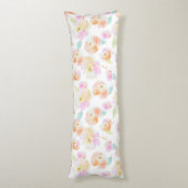 Coussins Longs Elégant motif floral pastel (Dos (Vertical))