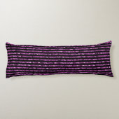 Coussins Longs Élégant noir violet Parties scintillant Glam Spark (Dos)