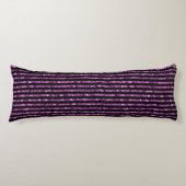 Coussins Longs Élégant noir violet Parties scintillant Glam Spark (Devant)