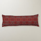 Coussins Longs élégant or raffiné ruby rouge bordeaux (Dos)