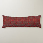 Coussins Longs élégant or raffiné ruby rouge bordeaux (Devant)