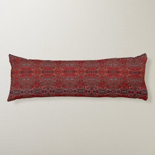 Coussins Longs élégant or raffiné ruby rouge bordeaux (Devant)