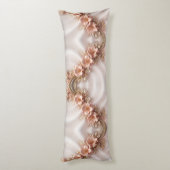 Coussins Longs Elégant Oreiller Floral Poche Orange (Dos (Vertical))