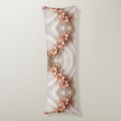 Coussins Longs Elégant Oreiller Floral Poche Orange (devant Vertical)