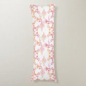 Coussins Longs Élégant rose Ornementale Design élégant Oreiller (Devant (Vertical))