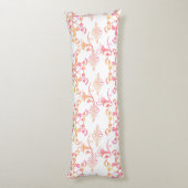 Coussins Longs Élégant rose Ornementale Design élégant Oreiller (Dos (Vertical))