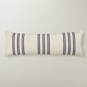 COUSSINS LONGS ÉLÉGANT SIMPLE MINIMALISTE AEGEAN STRIPE MARINE