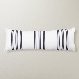 COUSSINS LONGS ÉLÉGANT SIMPLE MINIMALISTE AEGEAN STRIPE MARINE
