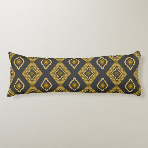 Coussins Longs Élégant traditionnel noir et or