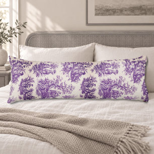 Coussins Longs Élégant vintage toile de jouy violet