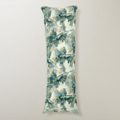 Coussins Longs Élégant Vintage vert feuillage Feuilles Literie (Devant (Vertical))