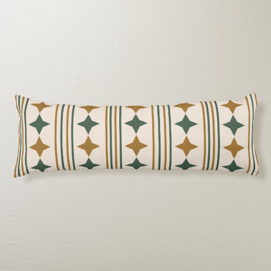 Coussins Longs Élégante starburst classique et rayures Art rétro (Devant)