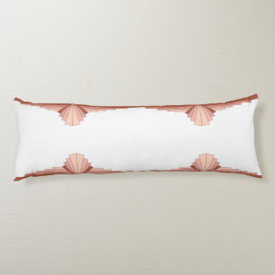 Coussins Longs Éléments Art déco en or rose intégral